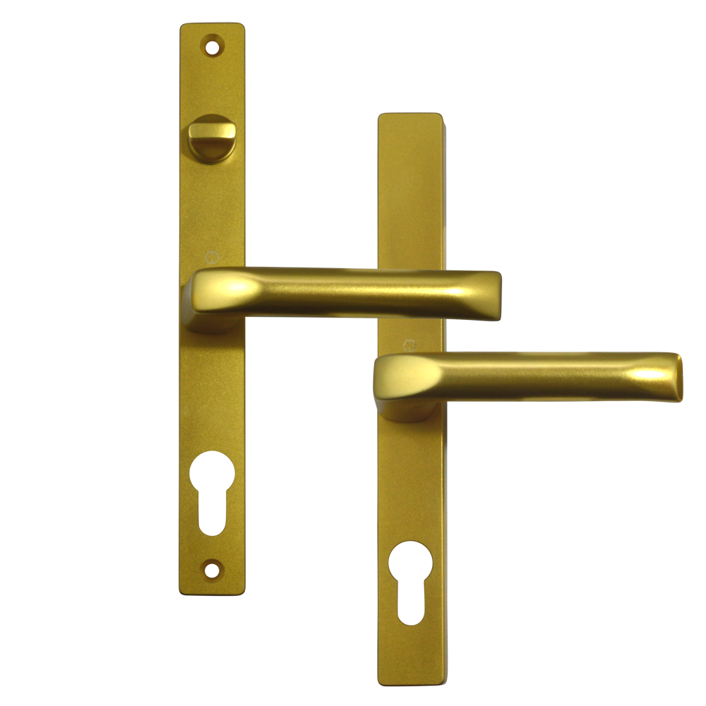 HOPPE UPVC Lever Door Furniture To Suit Fullex c/w Snib 68mm Centres - Gold