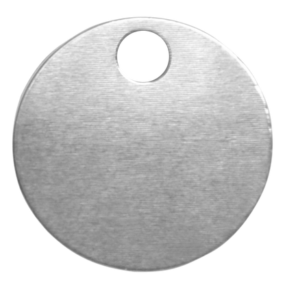 KEYS OF STEEL Pet Tag Discs 25mm - Nickel Plated