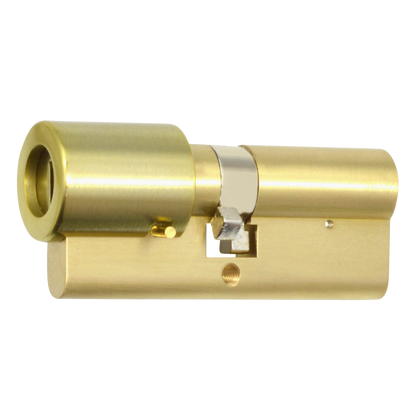 Banham S464 Euro Double Cylinder 72mm 36/36 31/10/31 Keyed To Differ - Polished Brass