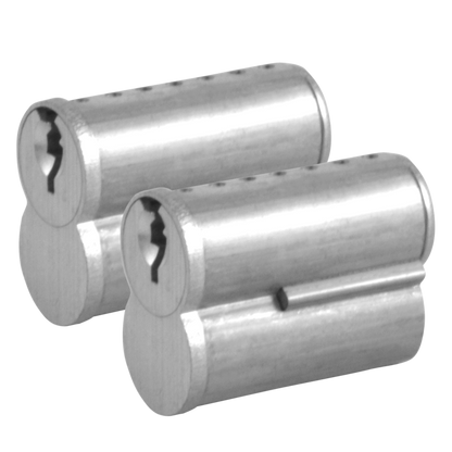 ARROW Rainer 201484 Cylinder To Suit Kaba 1000 & L1000 Series Keyed Alike Pair - Satin Chrome