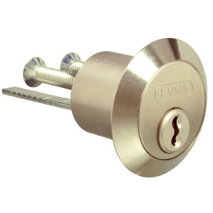 EVVA GPI AZG Rim Cylinder MK AMK2 - Polished Brass