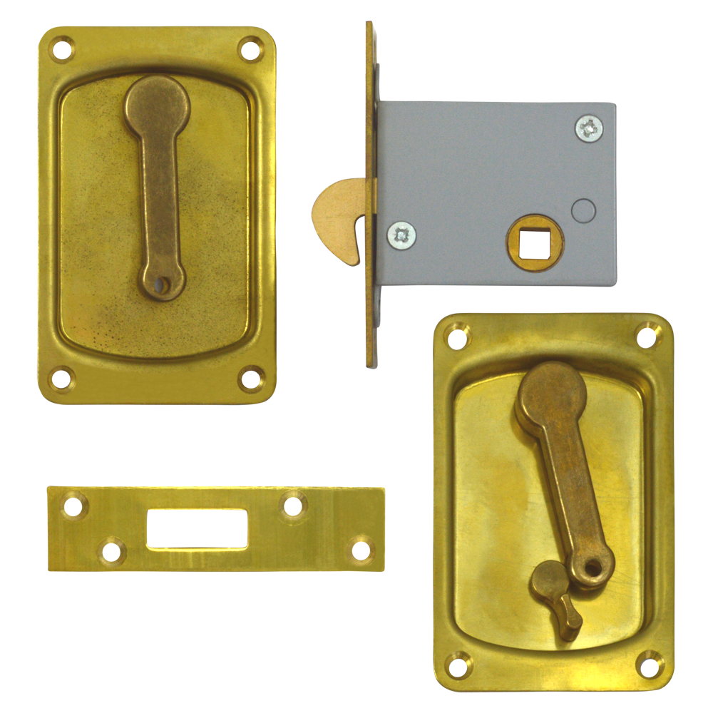 WILLENHALL LOCKS 3000 Hookbolt 64mm With Snib - Polished Brass