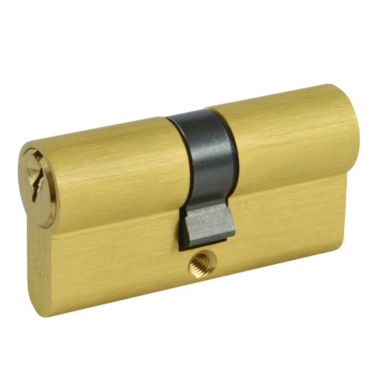 ERA 5-Pin Euro Double Cylinder 60mm 30/30 25/10/25 Keyed To Differ - Polished Brass