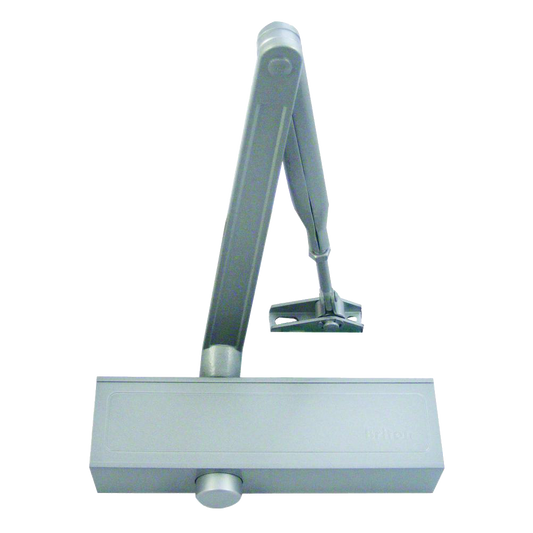 BRITON 1110 Size 2-4 Overhead Door Closer Silver - Silver Enamelled