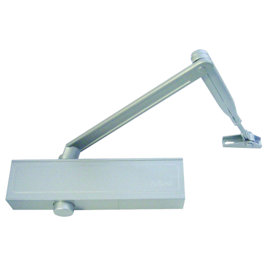 BRITON 1120B Size 2-4 Overhead Door Closer Silver - Silver Enamelled