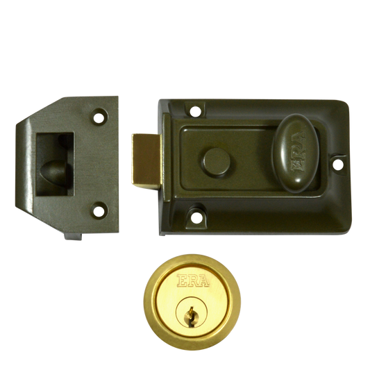 ERA 133 Non-Deadlocking Nightlatch 60mm GRN Case Cyl - Polished Brass