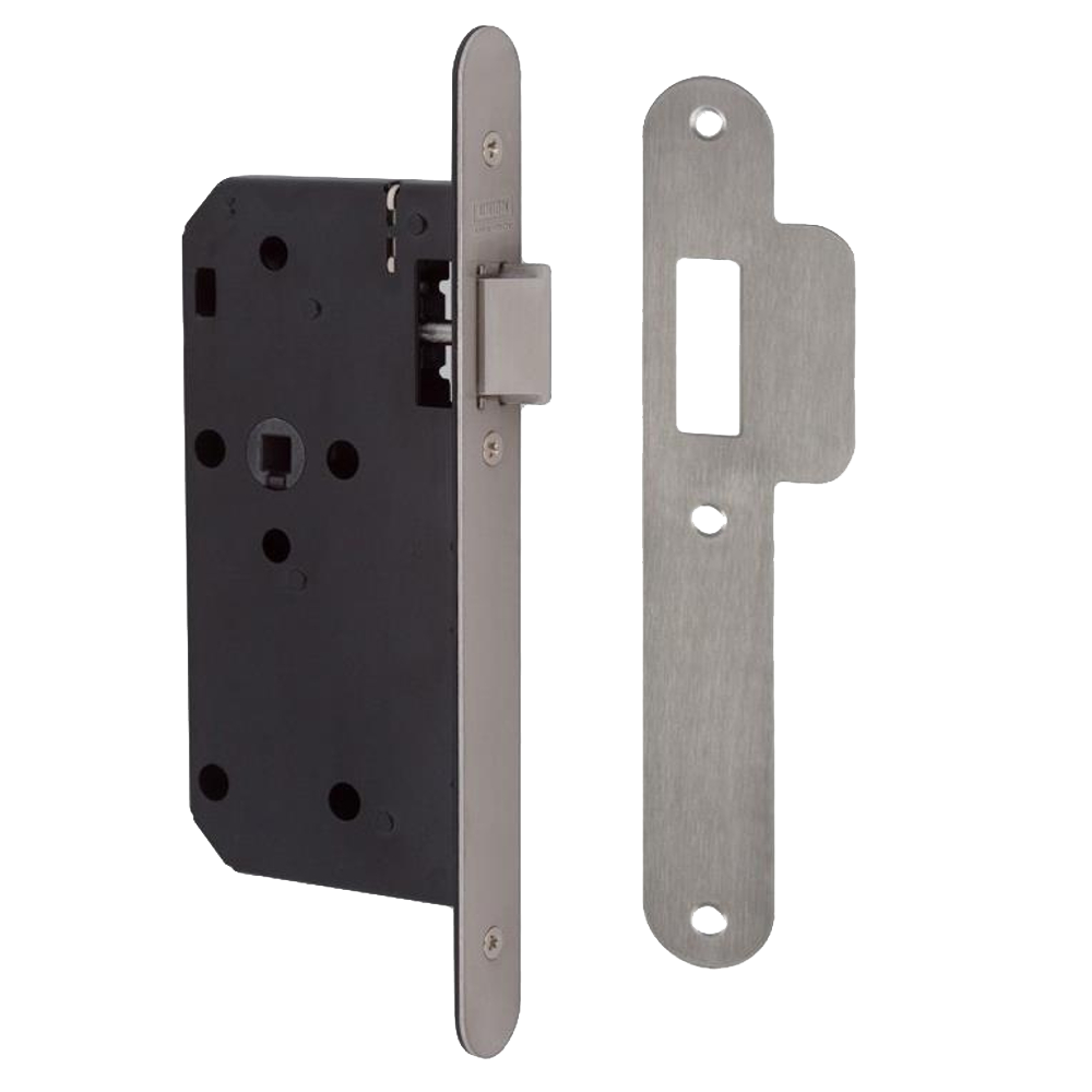 UNION J2C23 DIN Standard Mortice Latch 83mm Keyed to Differ Radius - Stainless Steel