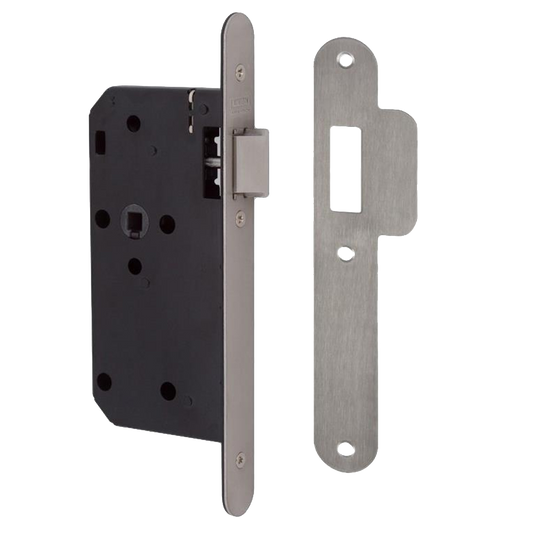 UNION J2C23 DIN Standard Mortice Latch 83mm Keyed to Differ Radius - Stainless Steel