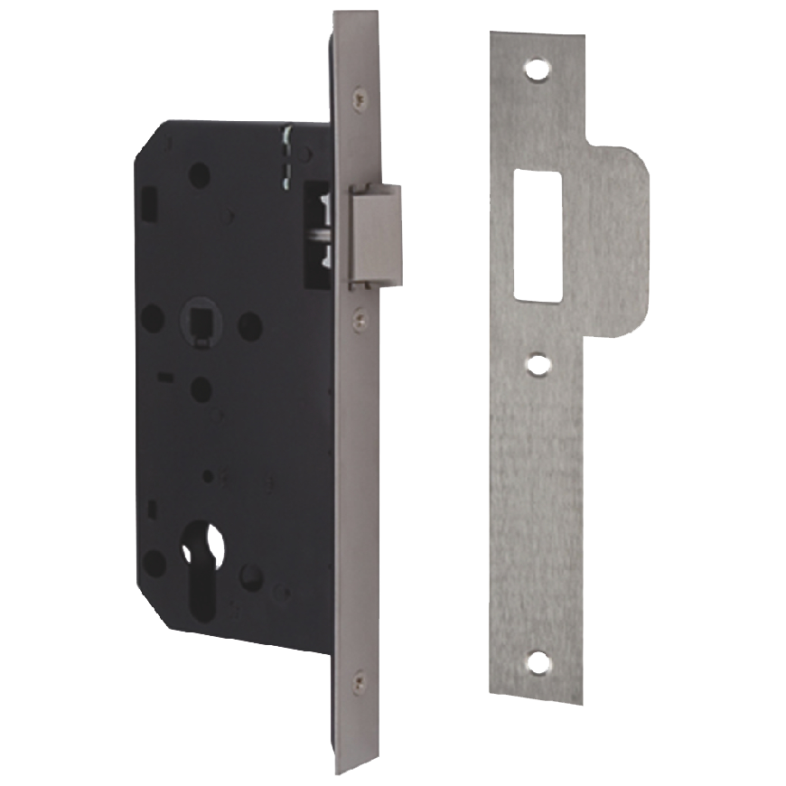 UNION JL2C24 DIN Euro Nightlatch Case 83mm Square - Stainless Steel