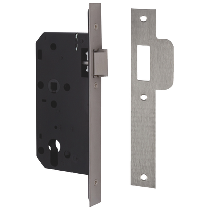 UNION JL2C24 DIN Euro Nightlatch Case 83mm Square - Stainless Steel