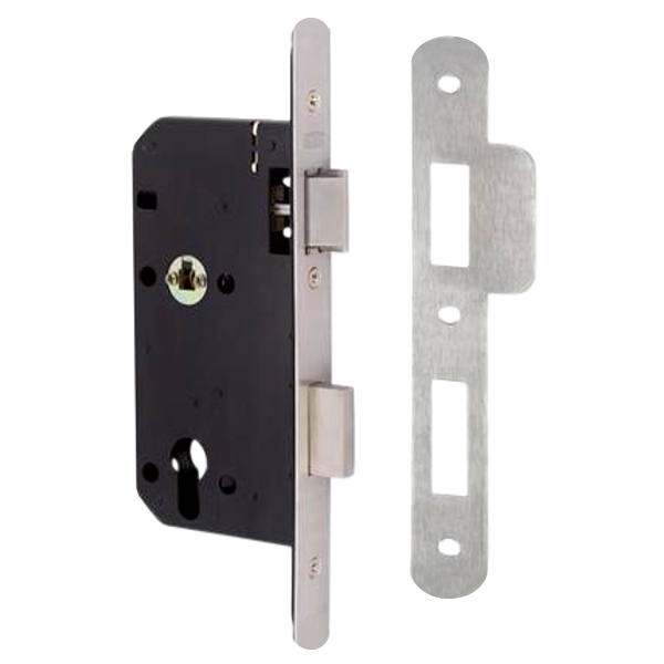 UNION JL2C26 DIN Euro Escape Sashlock 83mm Radius - Stainless Steel