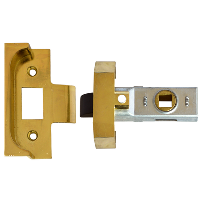 UNION 2650 Rebated Tubular Latch 64mm Pro - Electro Brass