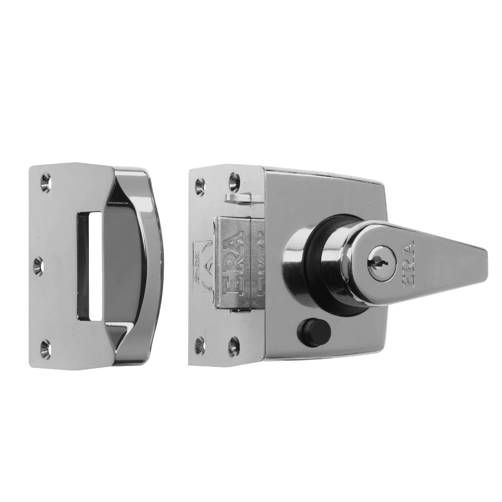 ERA 1830 & 1930 Auto Deadlocking Nightlatch 40mm Display - Satin Chrome