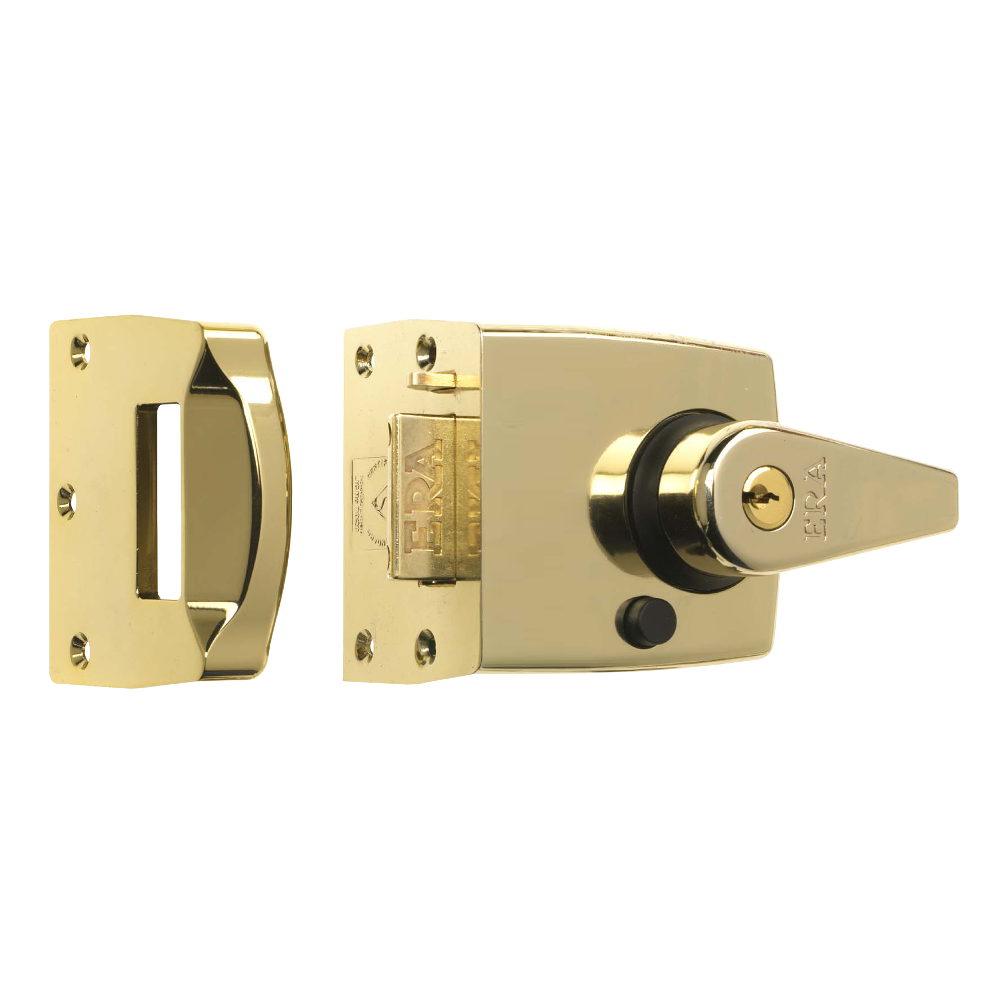 ERA 1830 & 1930 Auto Deadlocking Nightlatch 60mm Display - Polished Brass