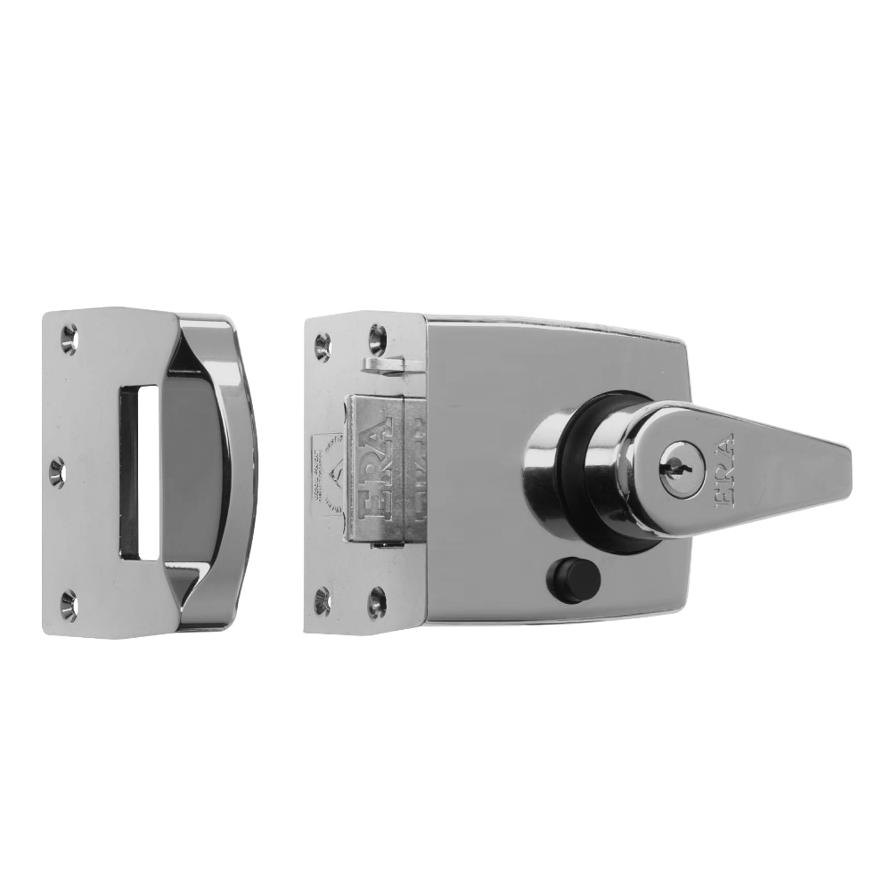 ERA 1830 & 1930 Auto Deadlocking Nightlatch 60mm Display - Satin Chrome