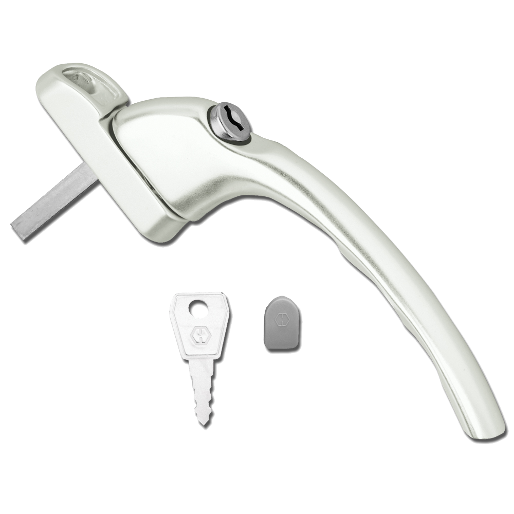 HOPPE Tokyo UPVC Espag Handle Inline ID237/1171 White