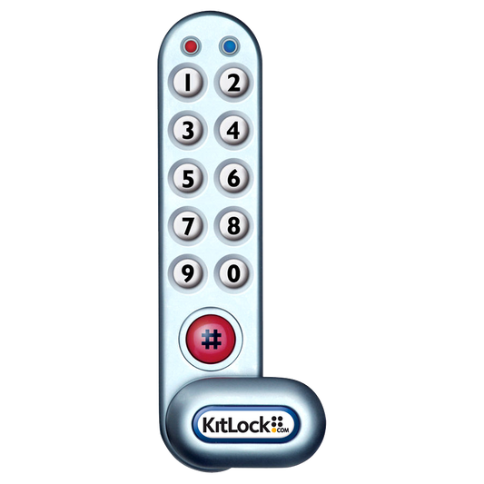 CODELOCKS KL1000 Battery Operated Digital Cabinet Lock KL1000 - Silver Grey