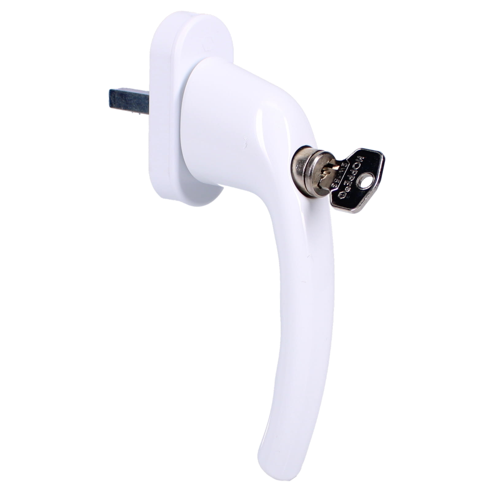 HOPPE UPVC Espag Handle Inline - Tilt & Turn White