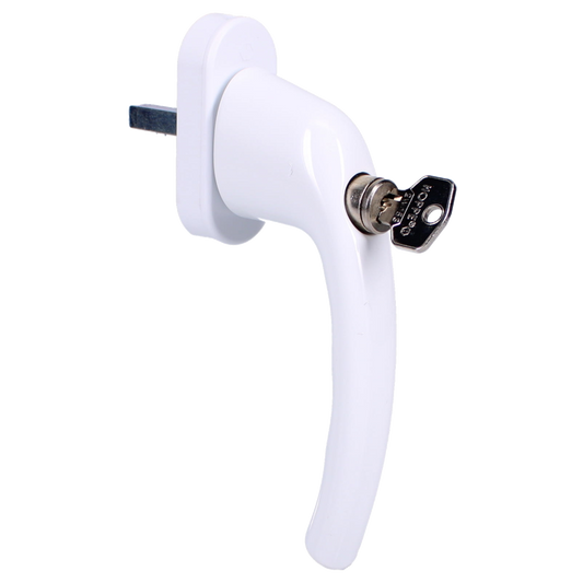 HOPPE UPVC Espag Handle Inline - Tilt & Turn White