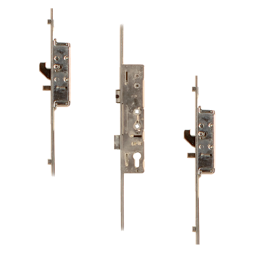 LOCKMASTER Lever Operated Latch & Deadbolt Twin Spindle - 2 Hook 2 Anti-Lift 4 Roller 35/92-62