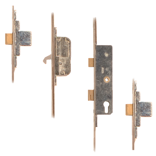 FULLEX SL16 Lever Operated Latch & Deadbolt Split Spindle - 2 Dead Bolt 1 Hook 35/68 16mm Faceplate