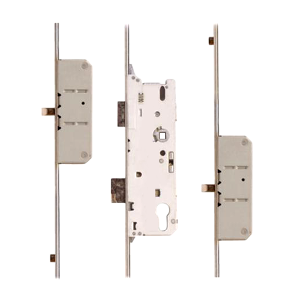 FUHR Lever Operated Latch & Deadbolt - 2 Round Bolt 2 Roller 35/92