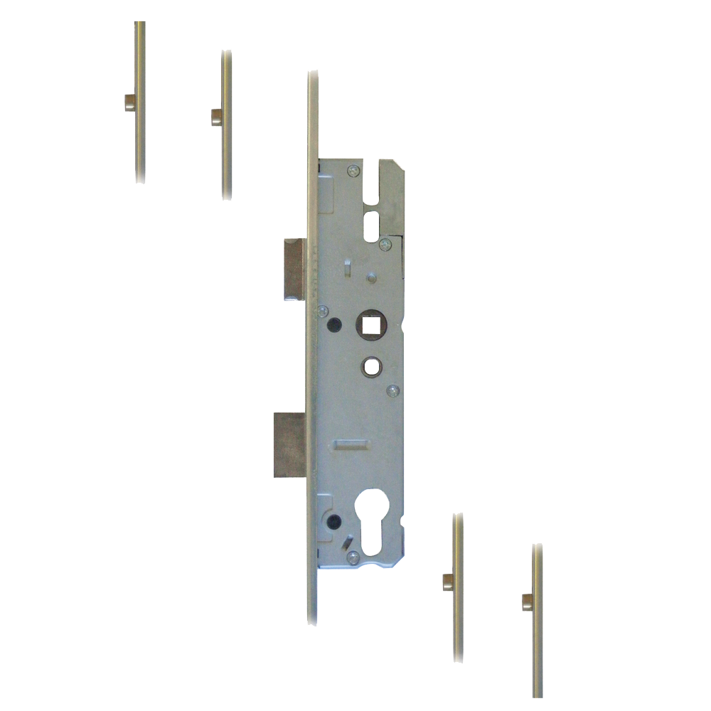 KFV Lever Operated Latch & Deadbolt U Rail - 4 Roller 35/92