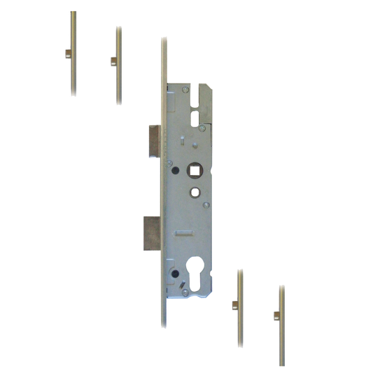 KFV Lever Operated Latch & Deadbolt U Rail - 4 Roller 35/92