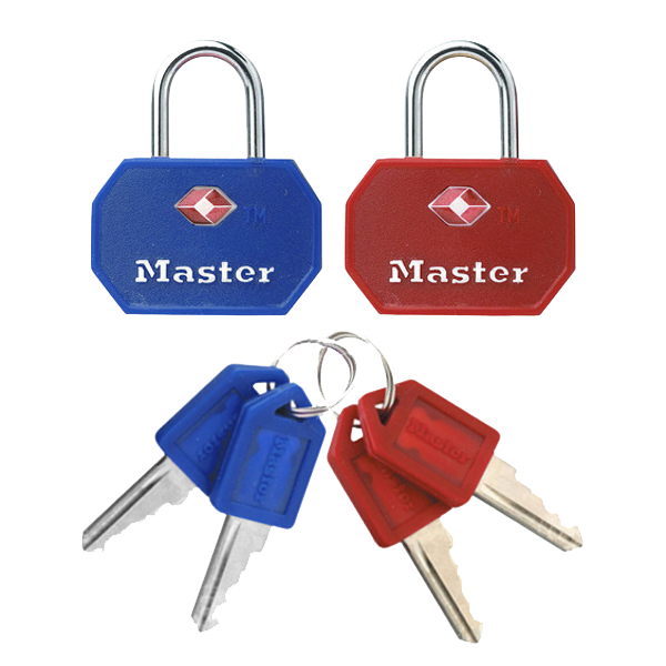 MASTER LOCK 4681 KA Pair Of TSA Luggage Locks 32mm Keyed Alike Pro