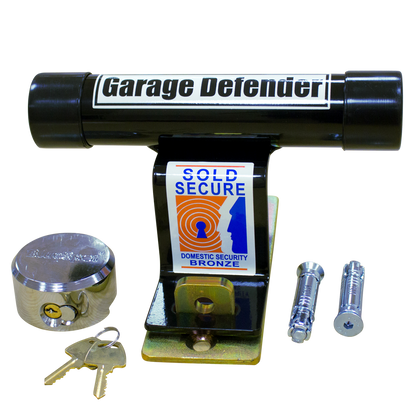 PJB 301 Garage Defender With Padlock - Black