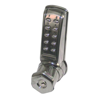 CODELOCKS CL4010 Battery Operated Digital Lock CL4010K Knob Operated - Brushed Steel PVD