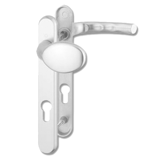 HOPPE Atlanta UPVC Lever / Moveable Pad Door Furniture 77G/3831N/1710 92mm Centres - White