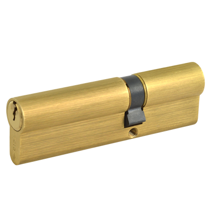 CISA C2000 Euro Double Cylinder 90mm 35/55 30/10/50 Keyed To Differ - Polished Brass