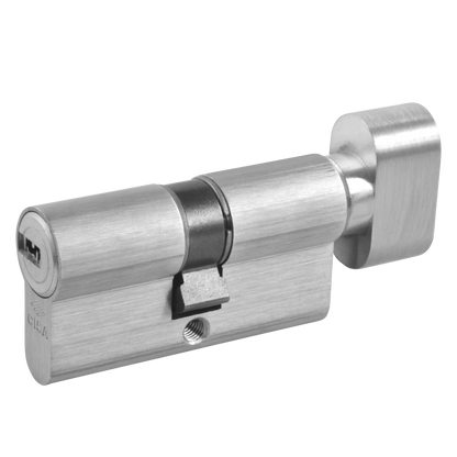 CISA Astral Euro Key & Turn Cylinder 60mm 30/T30 25/10/T25 Keyed To Differ - Nickel Plated