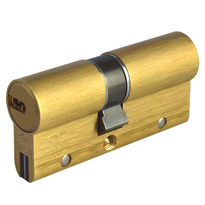 CISA Astral S Euro Double Cylinder 70mm 30/40 25/10/35 Keyed To Differ - Polished Brass