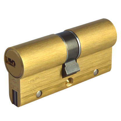 CISA Astral S Euro Double Cylinder 70mm 35/35 30/10/30 Keyed To Differ - Polished Brass