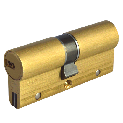 CISA Astral S Euro Double Cylinder 75mm 35/40 30/10/35 Keyed To Differ - Polished Brass