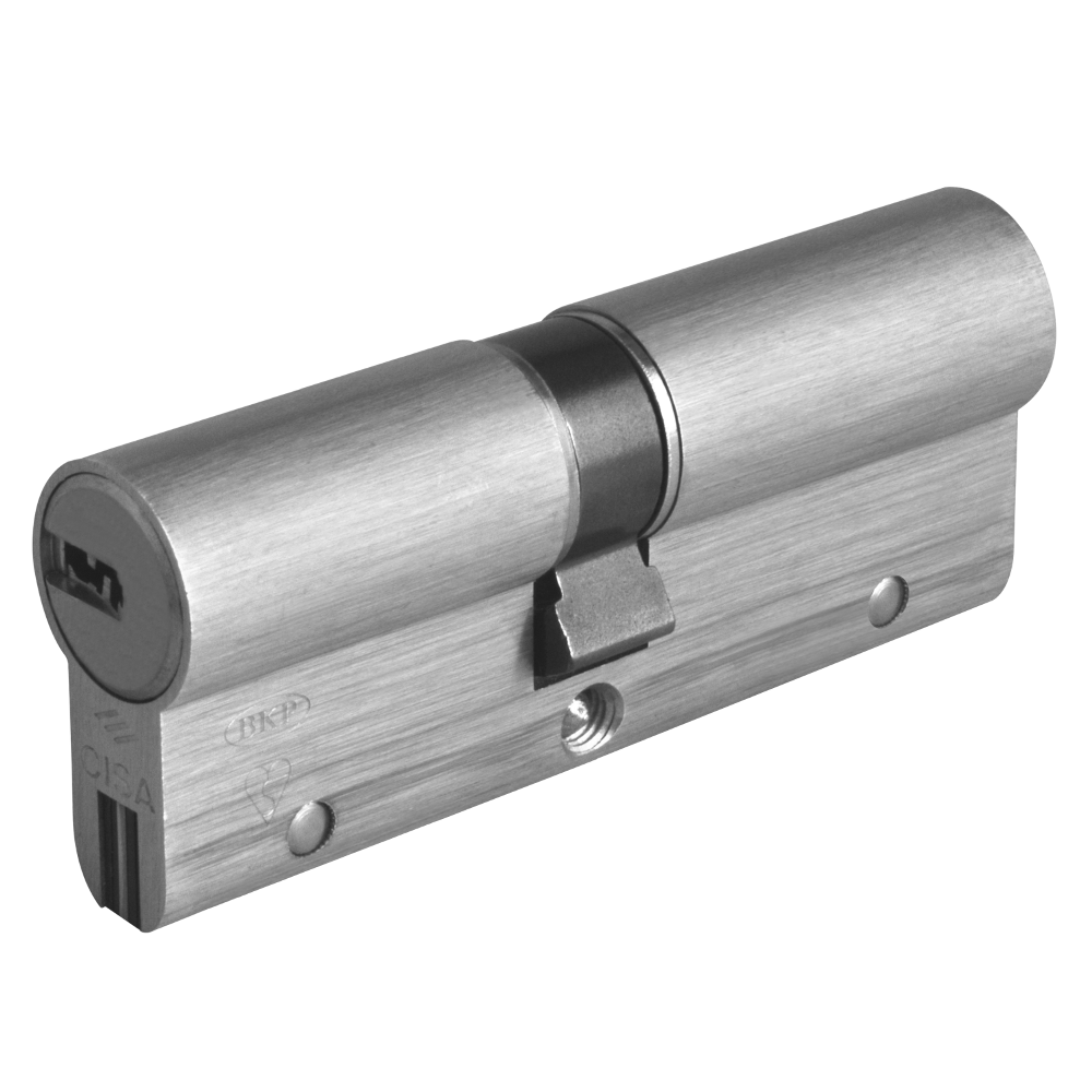 CISA Astral S Euro Double Cylinder 90mm 40/50 35/10/45 Keyed To Differ - Nickel Plated