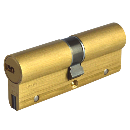 CISA Astral S Euro Double Cylinder 90mm 45/45 40/10/40 Keyed To Differ - Polished Brass