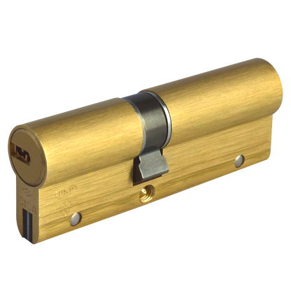 CISA Astral S Euro Double Cylinder 100mm 40/60 35/10/55 Keyed To Differ - Polished Brass