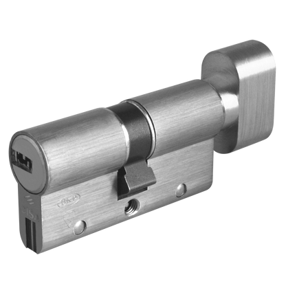 CISA Astral S Euro Key & Turn Cylinder 60mm 30/T30 25/10/T25 Keyed To Differ - Nickel Plated