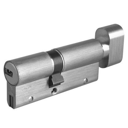 CISA Astral S Euro Key & Turn Cylinder 80mm 35/T45 30/10/T40 Keyed To Differ - Nickel Plated