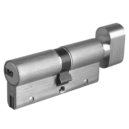 CISA Astral S Euro Key & Turn Cylinder 80mm 45/T35 40/10/T30 Keyed To Differ - Nickel Plated