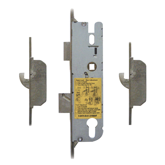 GU Lever Operated Latch & Deadbolt Split Spindle - 2 Hook 35/92