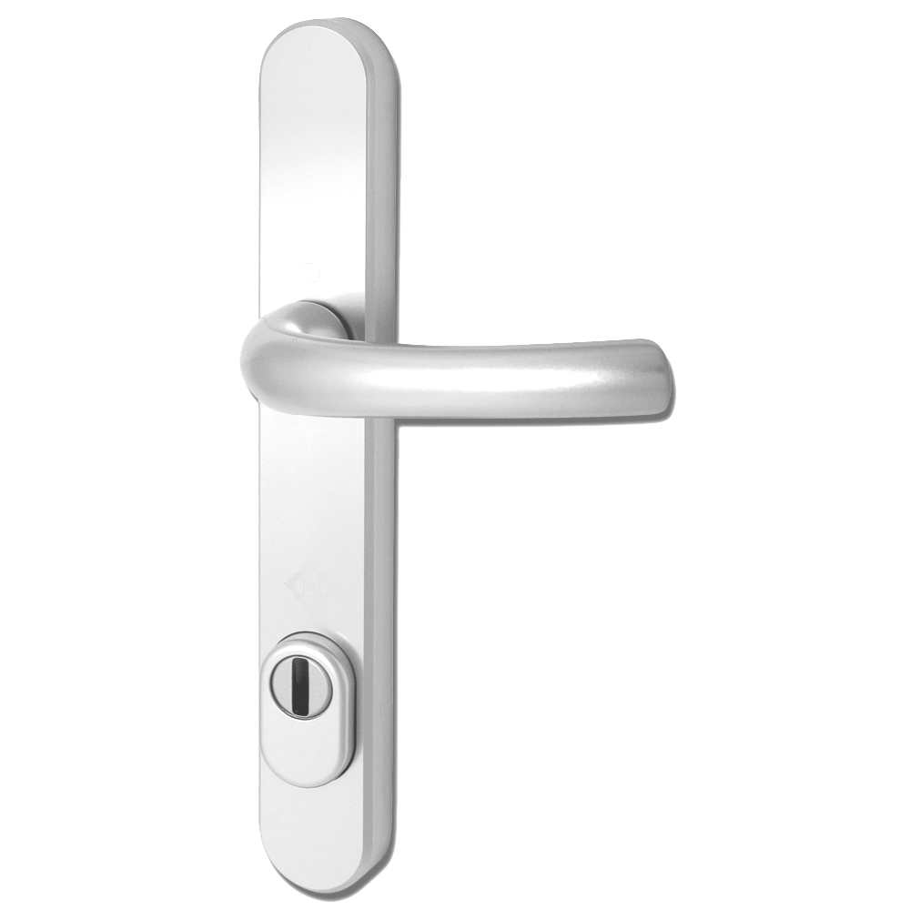 HOPPE Door Furniture PAS24 Altanta 92mm Centres 215mm Screw Centres White