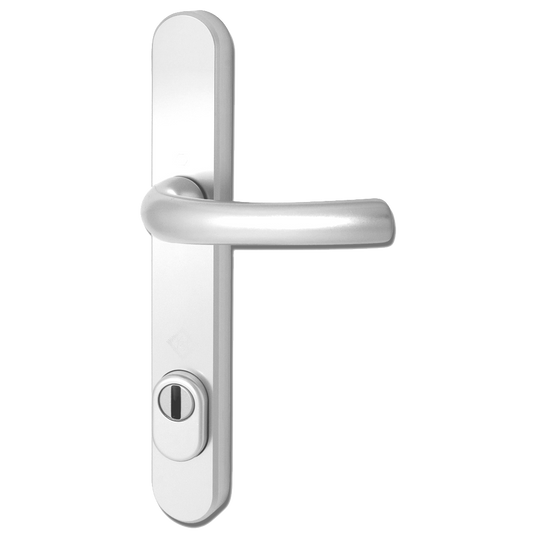 HOPPE Door Furniture PAS24 Altanta 92mm Centres 215mm Screw Centres White