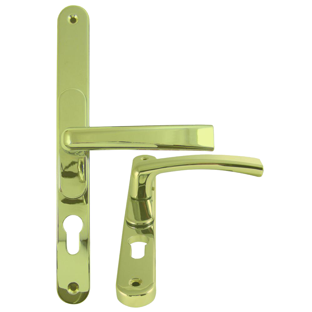 FLEXI UPVC Lever Door Furniture 59mm 96mm Centres GOLD - Gold