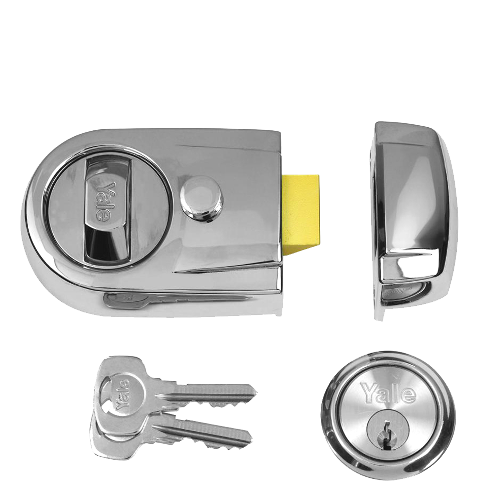 YALE Y3 Non-Deadlocking Nightlatch 60mm Pro - Polished Chrome