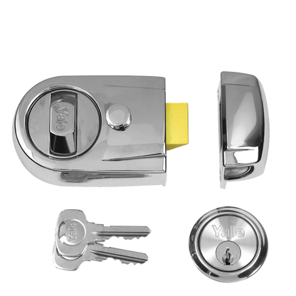 YALE Y3 Non-Deadlocking Nightlatch 60mm Pro - Polished Chrome