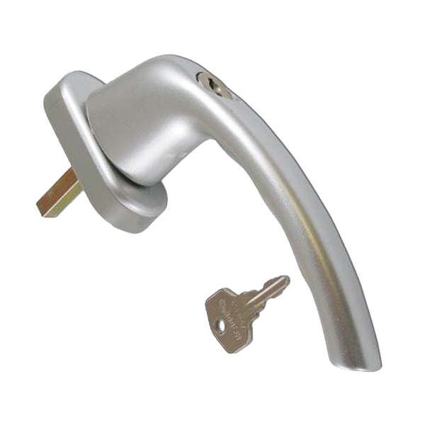 HOPPE UPVC Espag Handle Inline 0710S/U26 Silver